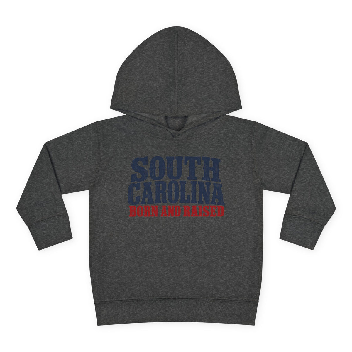 South Carolina Born and Raised Southern Heritage Unisex Toddler Pullover Fleece Hoodie
