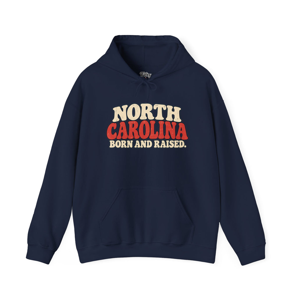 North Carolina Born and Raised Carolina Vintage Unisex Hoodie Graphic