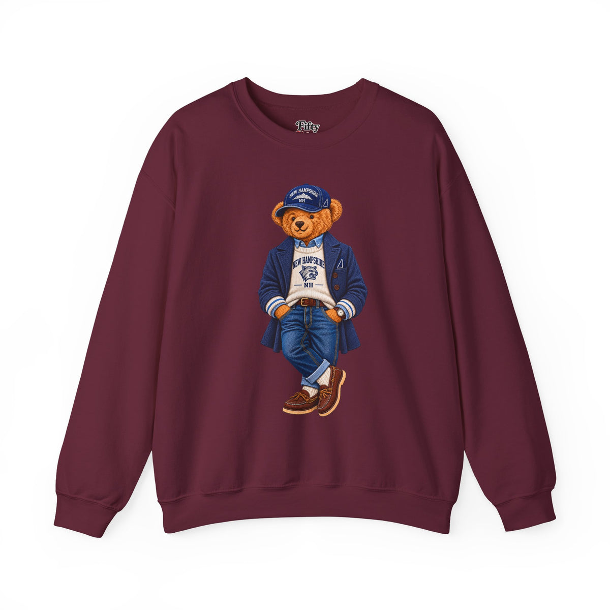 New Hampshire - Game Day Teddy Bear Sweatshirt