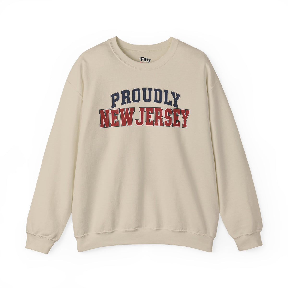 Proudly New Jersey Unisex Crewneck Sweatshirt State Name Graphic