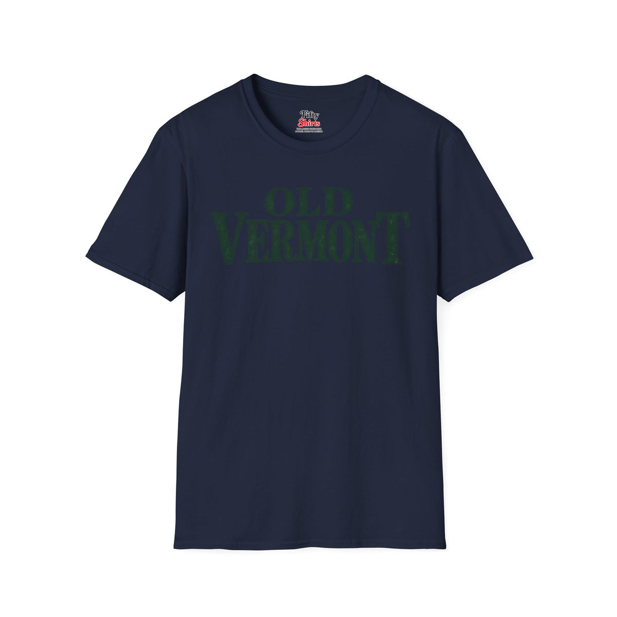 Old Vermont Unisex Softstyle T Shirt State Name Graphic Tee