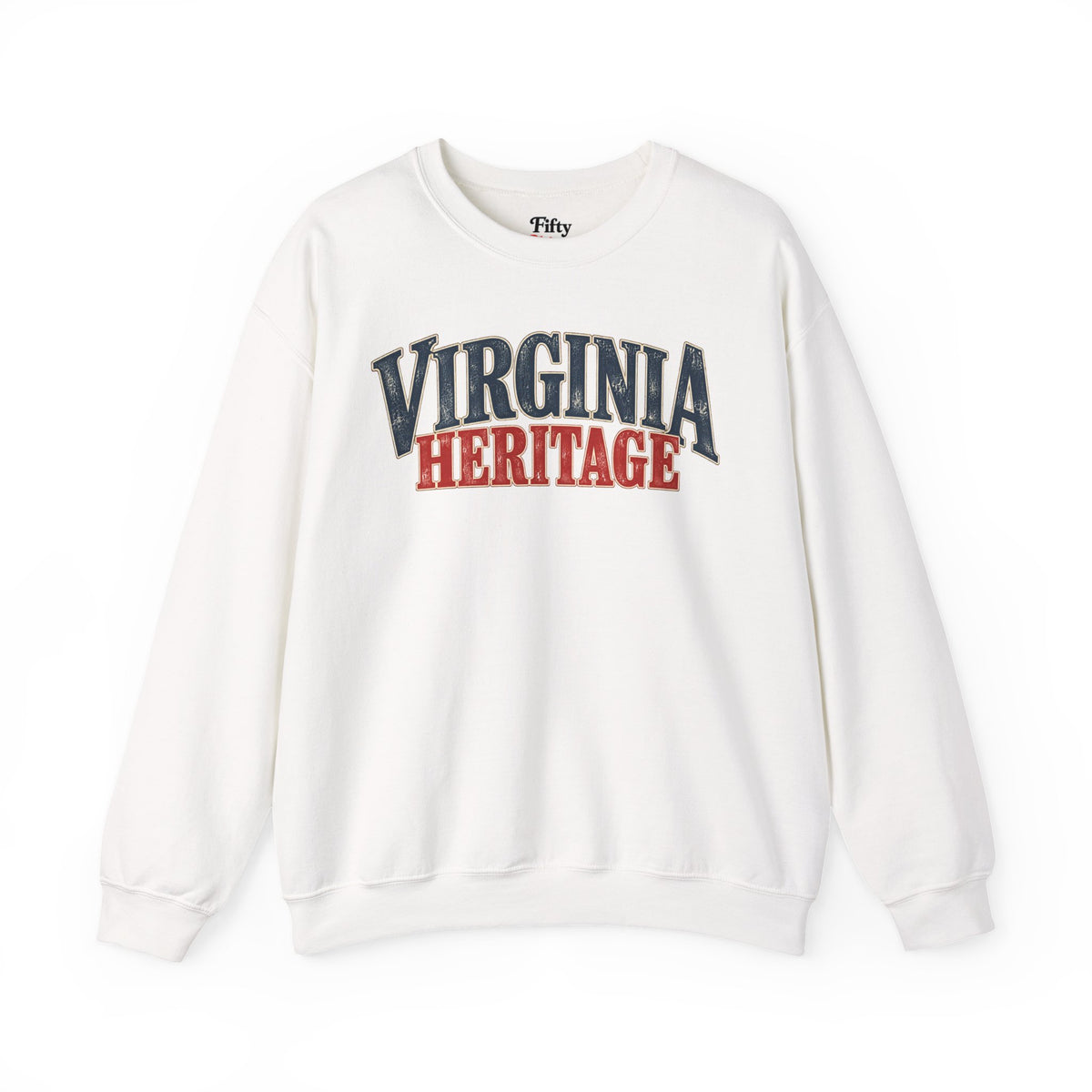 Virginia Heritage Unisex Crewneck Sweatshirt State Name Graphic