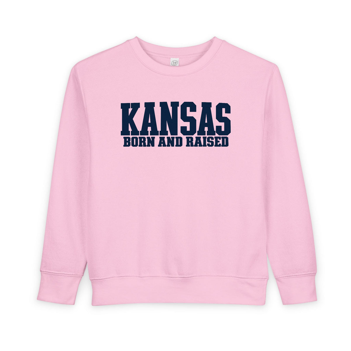 Kansas Born and Raised  Premium Streetwear Unisex Toddler Sweatshirt