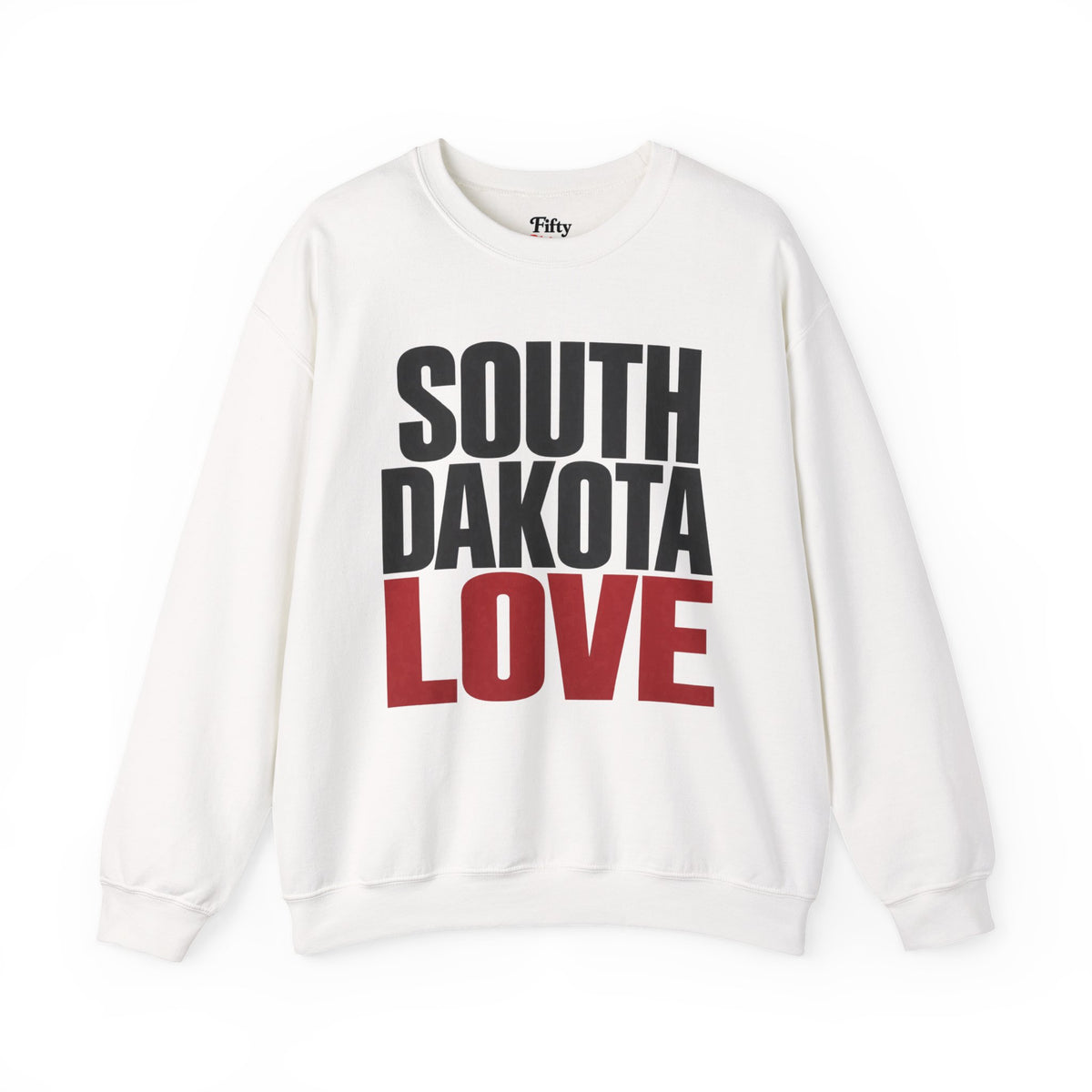 South Dakota Love Unisex Crewneck Sweatshirt State Name Graphic