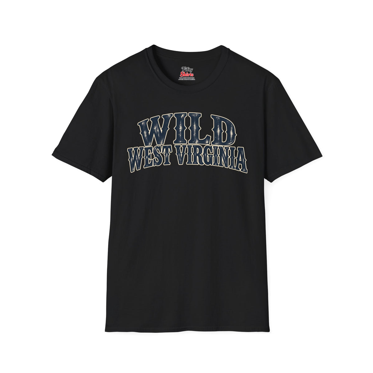 Wild West Virginia Unisex Softstyle T Shirt State Name Graphic Tee