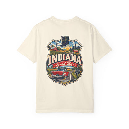 Indiana Road Trip Unisex Comfort Color 1717 Streetwear Graphic Tee