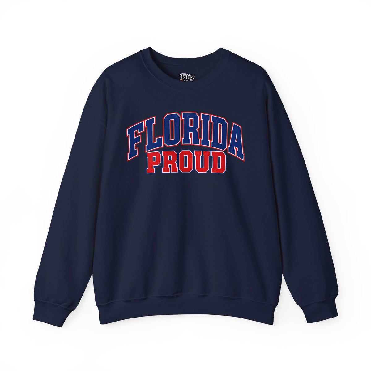Florida Proud Unisex Crewneck Sweatshirt State Name Graphic