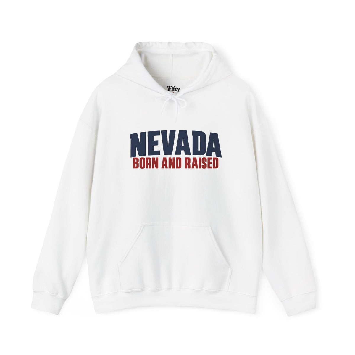 Nevada Born and Raised Minimal Heritage Unisex Hoodie Graphic