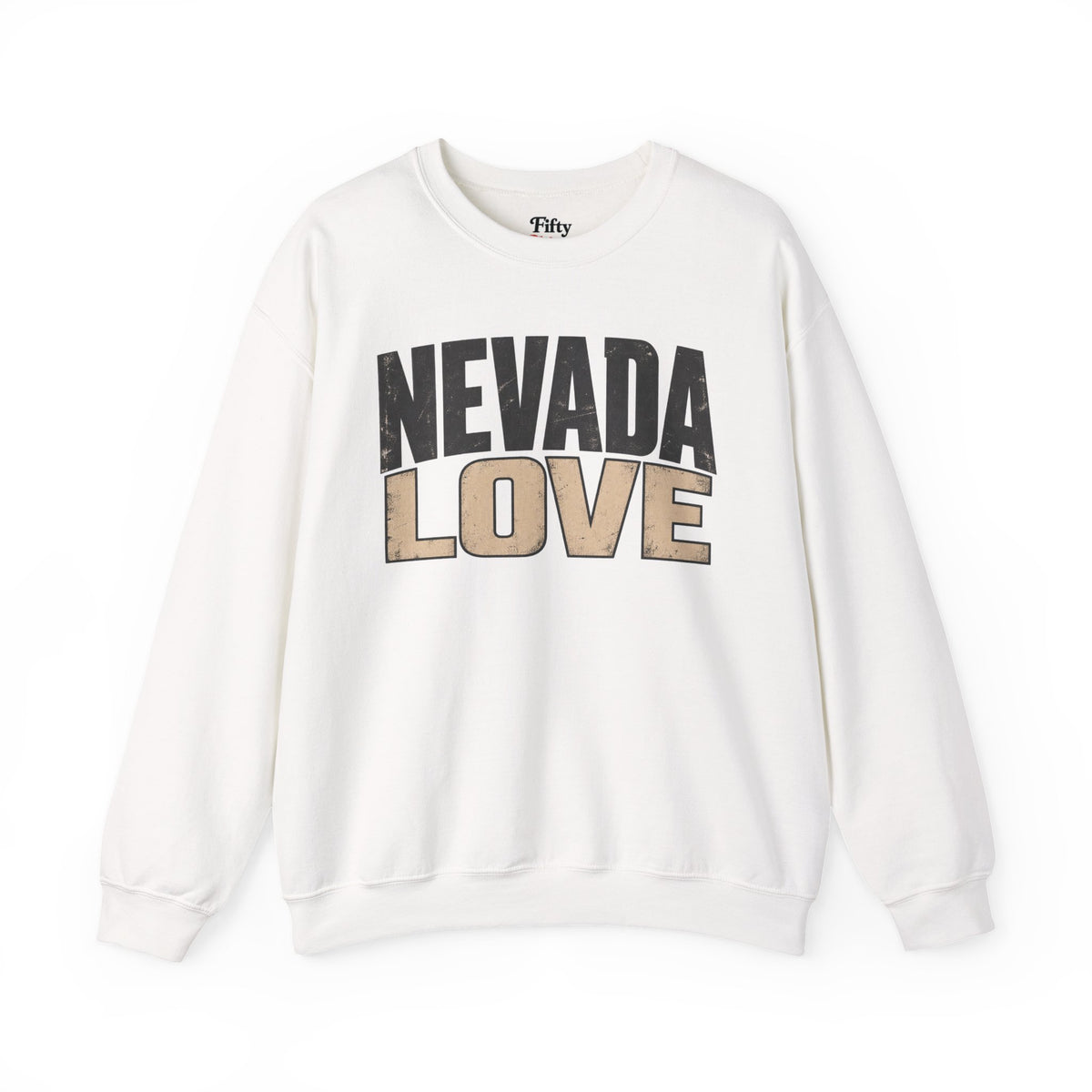 Nevada Love Unisex Crewneck Sweatshirt State Name Graphic