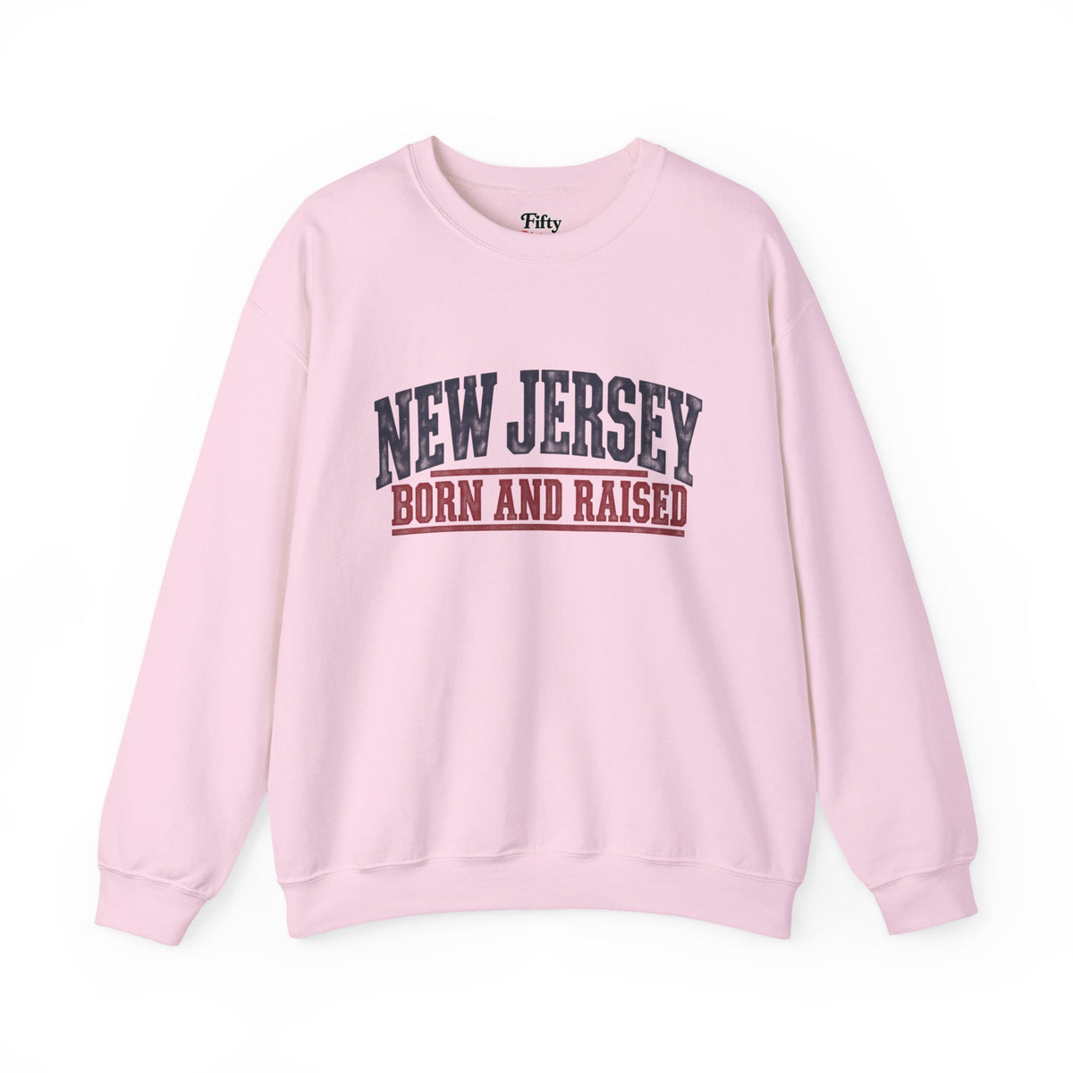 New Jersey Born and Raised Vintage Americana Unisex Sweatshirt Graphic