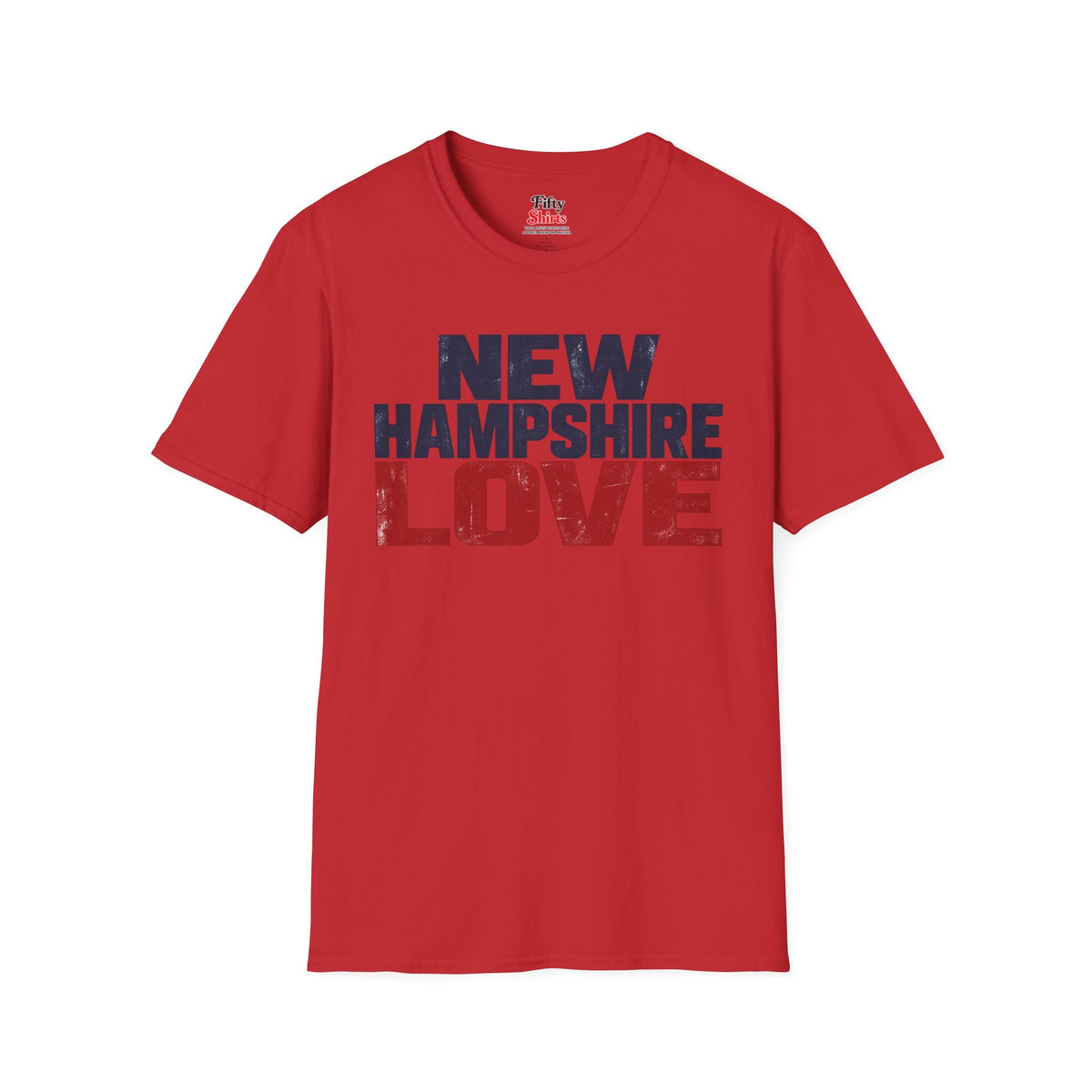 New Hampshire Love Unisex Softstyle T Shirt State Name Graphic Tee