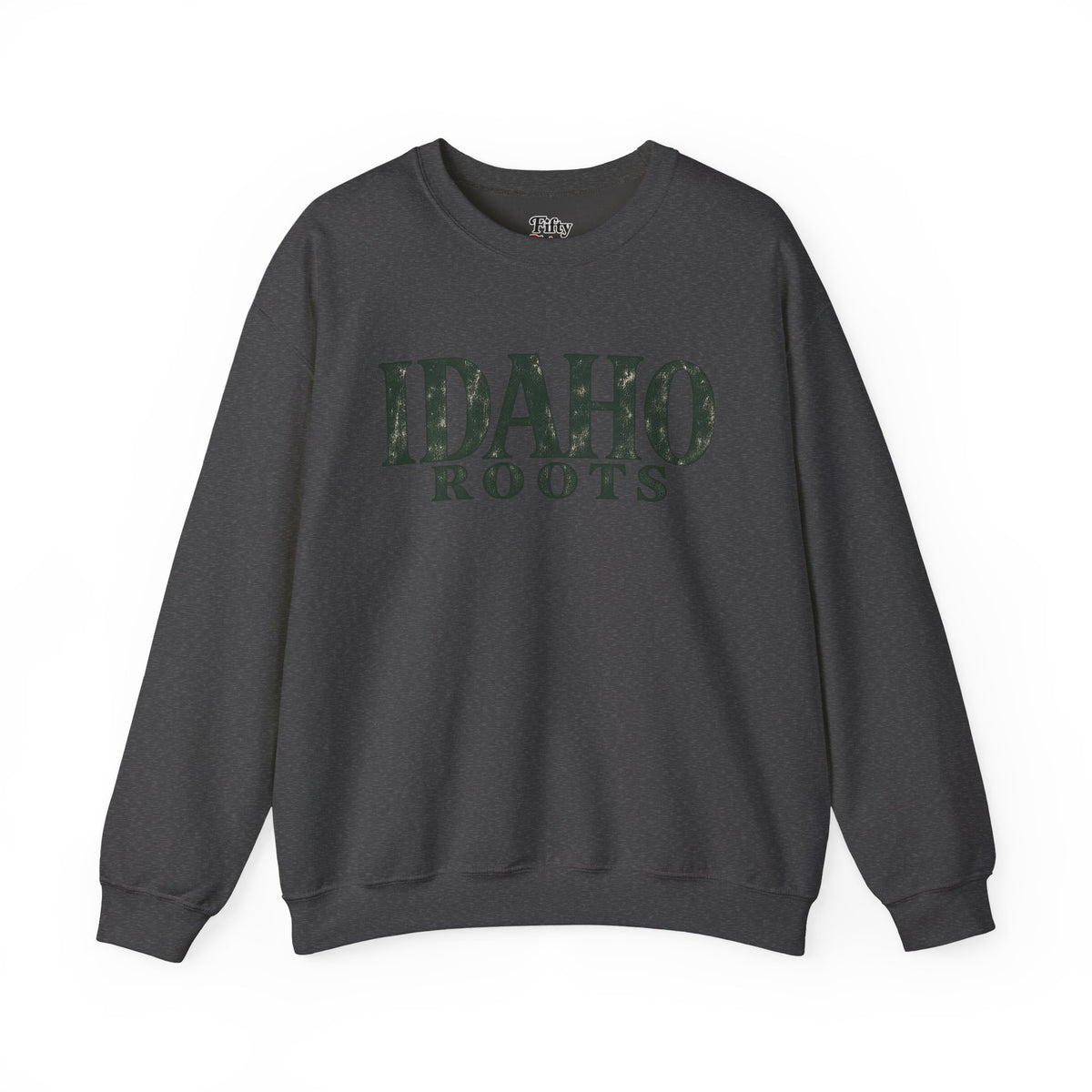 Idaho Roots Unisex Crewneck Sweatshirt State Name Graphic