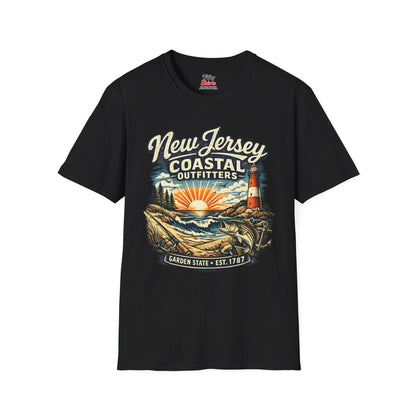 New Jersey Coastal Outfitters Unisex Softstyle T Shirt State Pride Graphic Tee Collections FS03