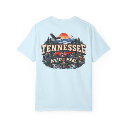 Tennessee Wild & Free Unisex Comfort Color 1717 Streetwear Graphic Tee