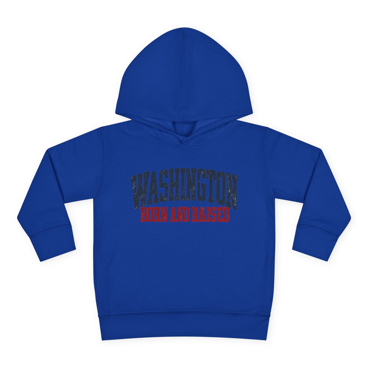 Washington Born and Raised Vintage Americana Unisex Toddler Pullover Fleece Hoodie