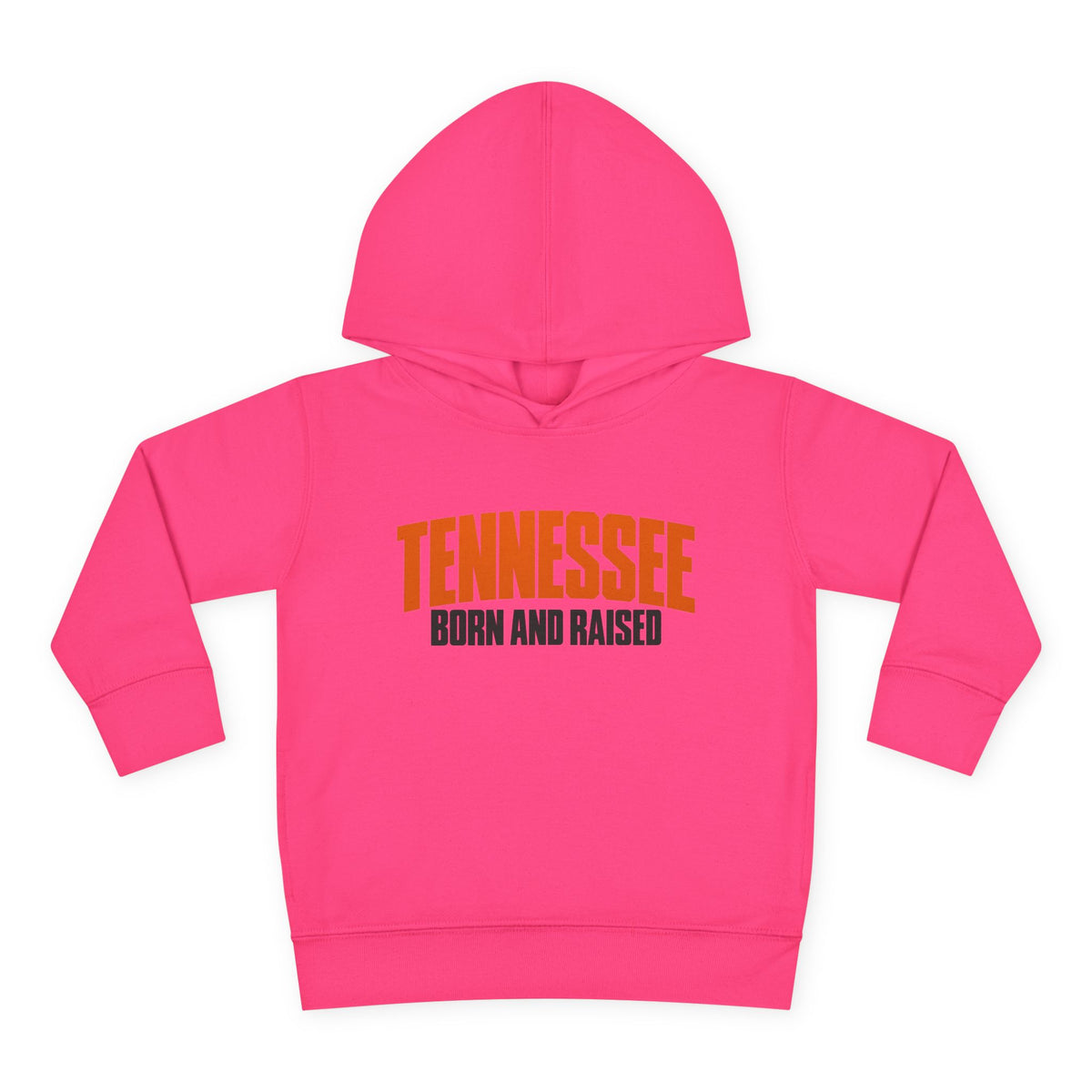 Tennessee Born and Raised Modern Southern Streetwear Unisex Toddler Pullover Fleece Hoodie