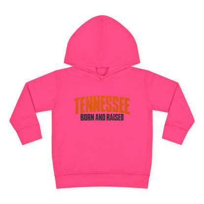 Tennessee Born and Raised Modern Southern Streetwear Unisex Toddler Pullover Fleece Hoodie