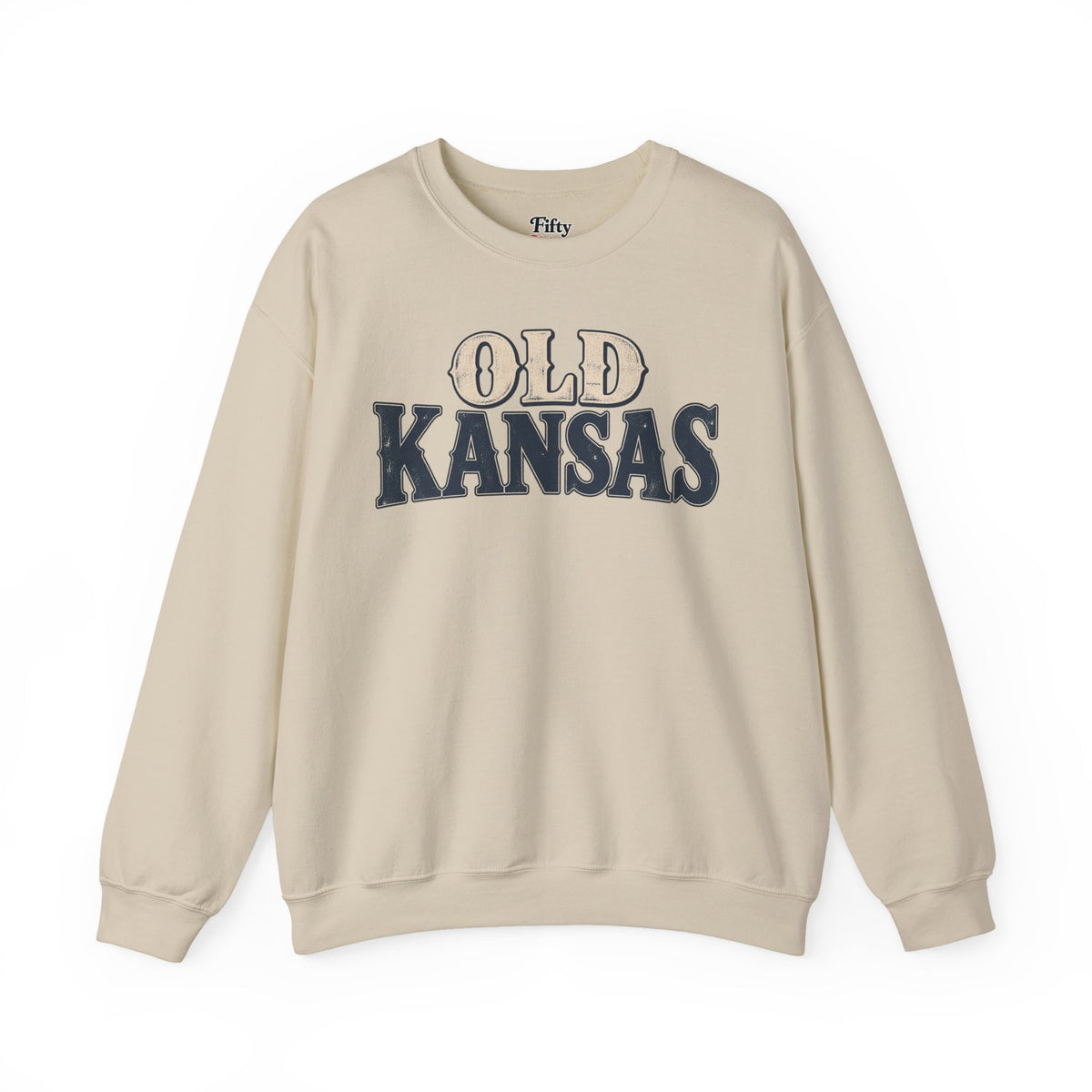 Old Kansas Unisex Crewneck Sweatshirt State Name Graphic