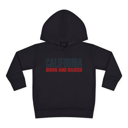 California Born and Raised Minimal Modern Unisex Toddler Pullover Fleece Hoodie
