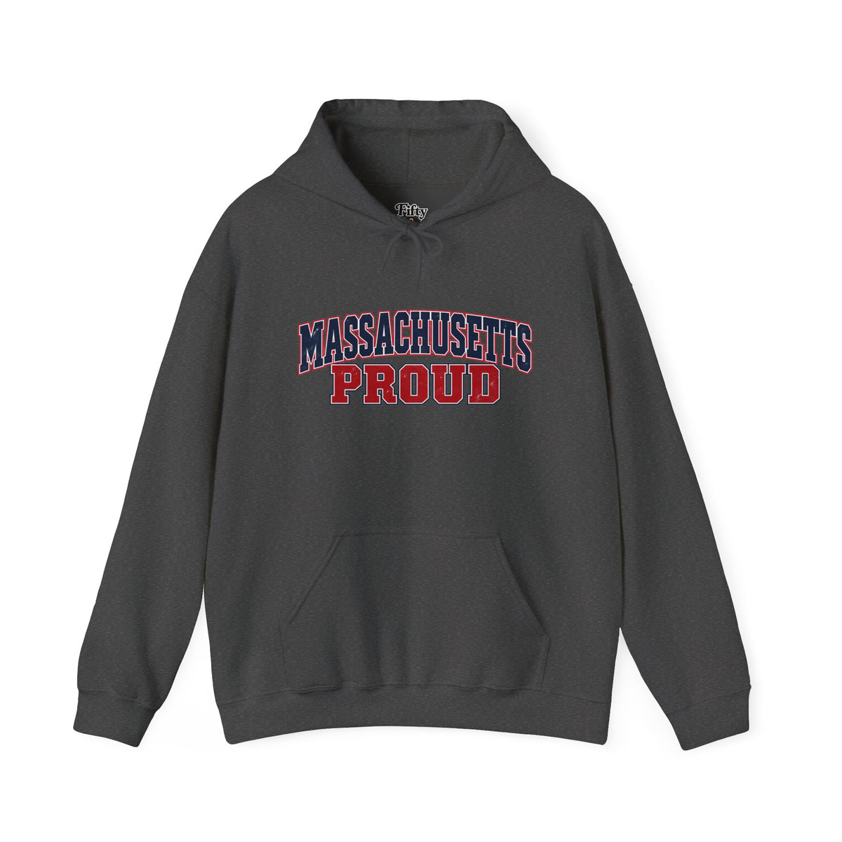 Massachusetts Proud Unisex Hoodie State Name Graphic
