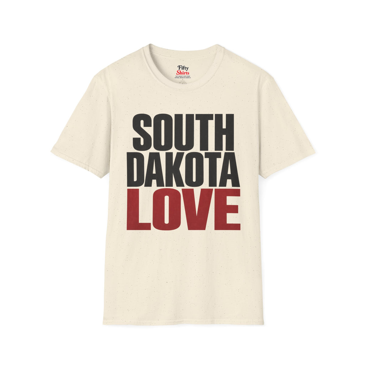 South Dakota Love Unisex Softstyle T Shirt State Name Graphic Tee