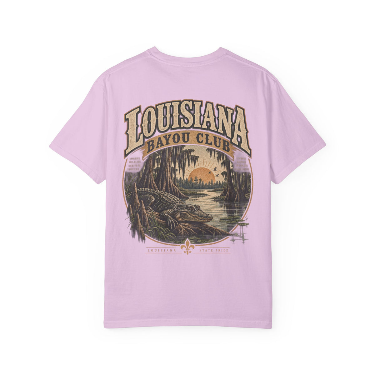 Louisiana Bayou Club Unisex Comfort Color 1717 Streetwear Graphic Tee