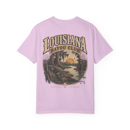 Louisiana Bayou Club Unisex Comfort Color 1717 Streetwear Graphic Tee