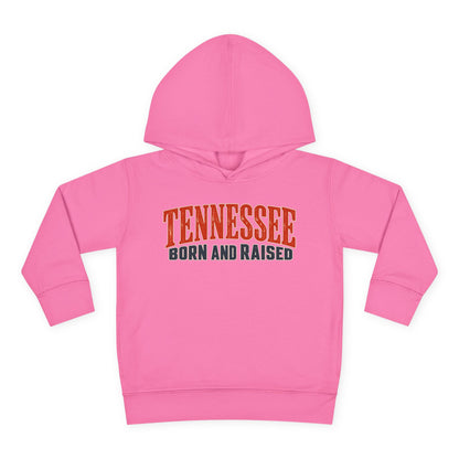 Tennessee Born and Raised Premium Southern Heritage Unisex Toddler Pullover Fleece Hoodie