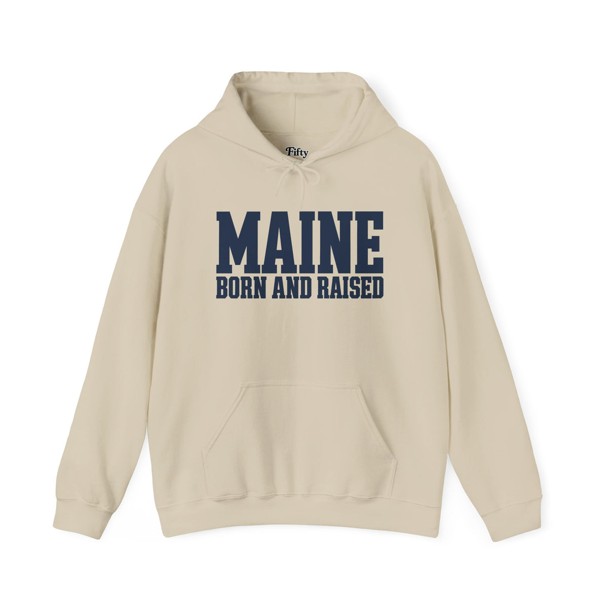 Maine Born and Raised Premium Heritage Streetwear Unisex Hoodie Graphic