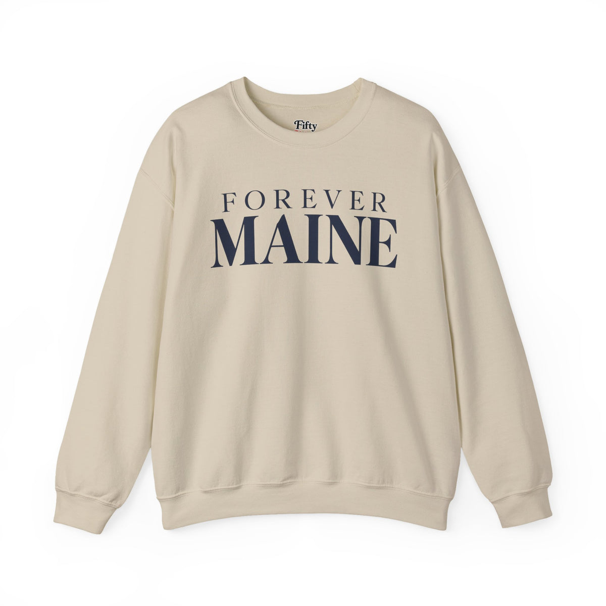 Forever Maine Unisex Crewneck Sweatshirt State Name Graphic