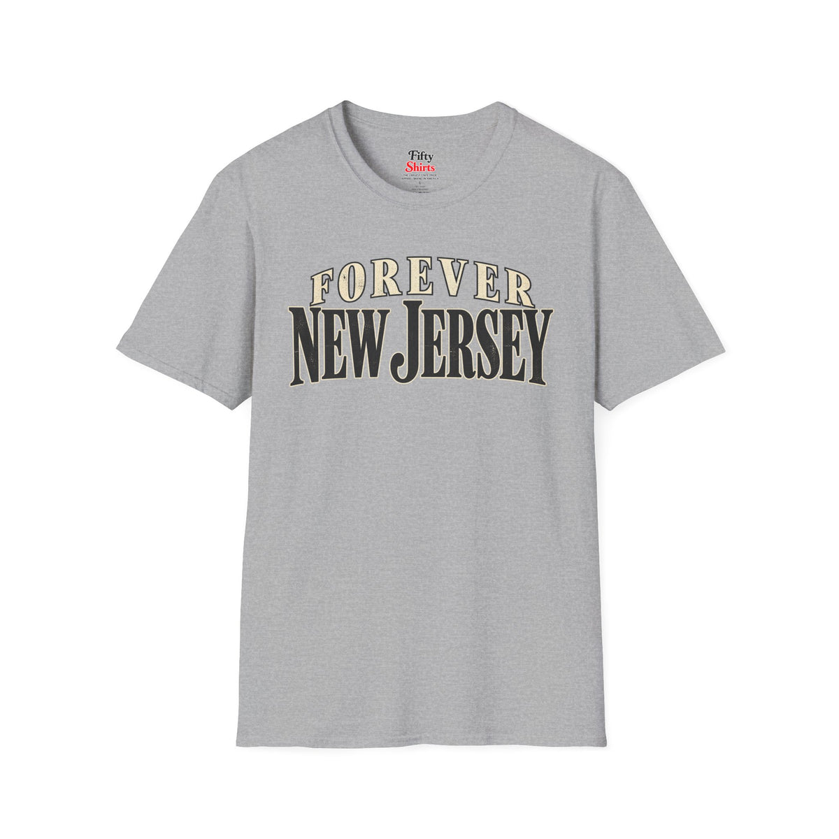 Forever New Jersey Unisex Softstyle T Shirt State Name Graphic Tee