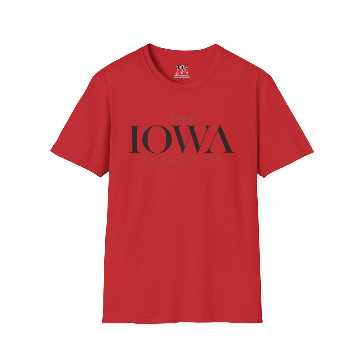 The Iowa Collection Unisex Softstyle T Shirt State Name Graphic Tee