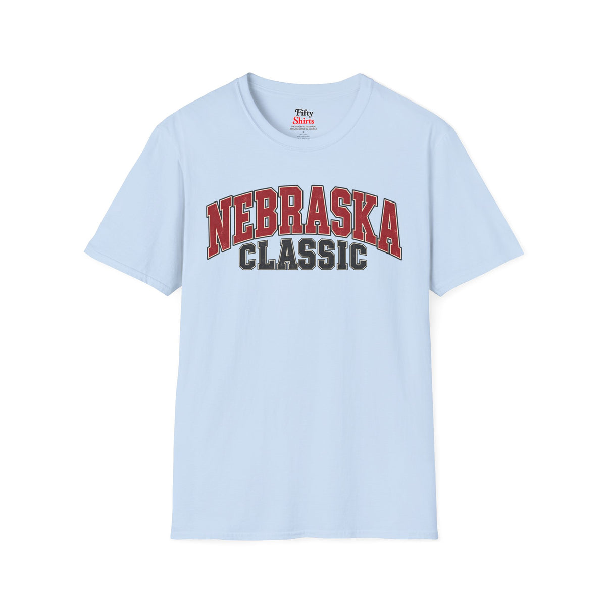 Nebraska Classic Unisex Softstyle T Shirt State Name Graphic Tee
