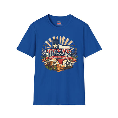 Texas State Pride Unisex Softstyle T Shirt State Pride Graphic Tee Collections FS03