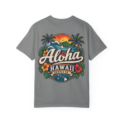 Hawaii Aloha Supply Co Unisex Comfort Color 1717 Streetwear Graphic Tee