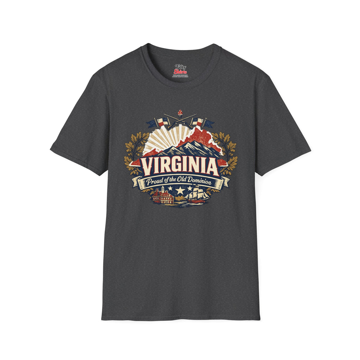 Virginia State Pride Unisex Softstyle T Shirt State Pride Graphic Tee Collections FS03