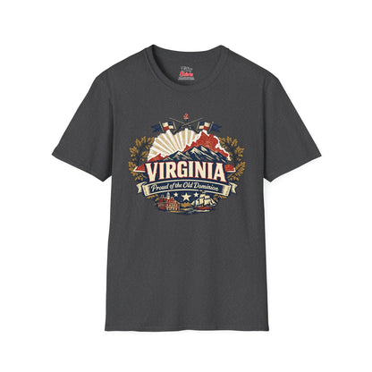 Virginia State Pride Unisex Softstyle T Shirt State Pride Graphic Tee Collections FS03