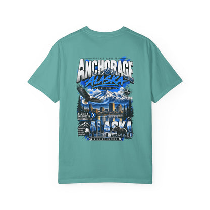 Anchorage Alaska Streetwear  Unisex Comfort Color 1717 Streetwear Graphic Tee