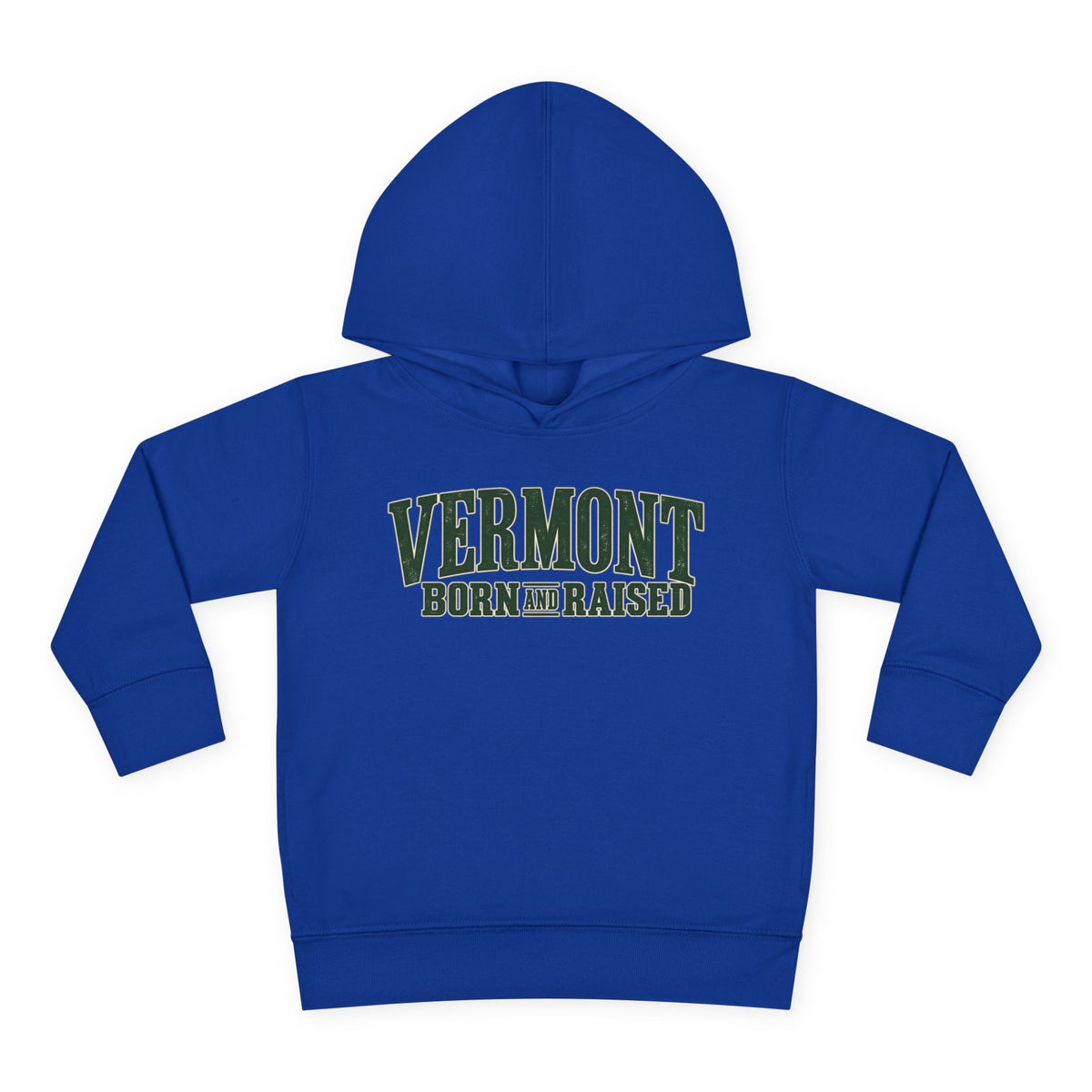 Vermont Born and Raised Premium Vermont Heritage Unisex Toddler Pullover Fleece Hoodie