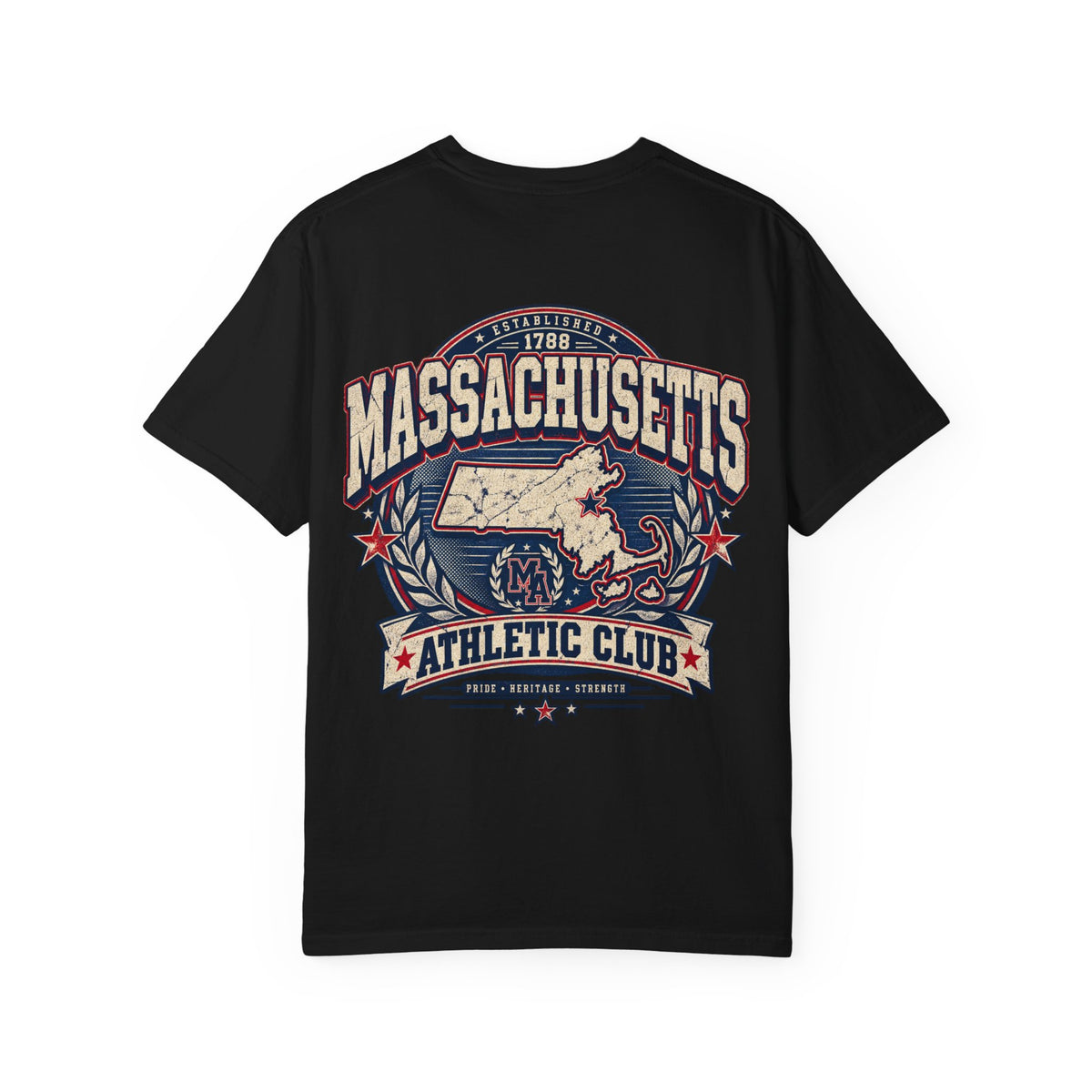 Massachusetts Athletic Club Unisex Comfort Color 1717 Streetwear Graphic Tee