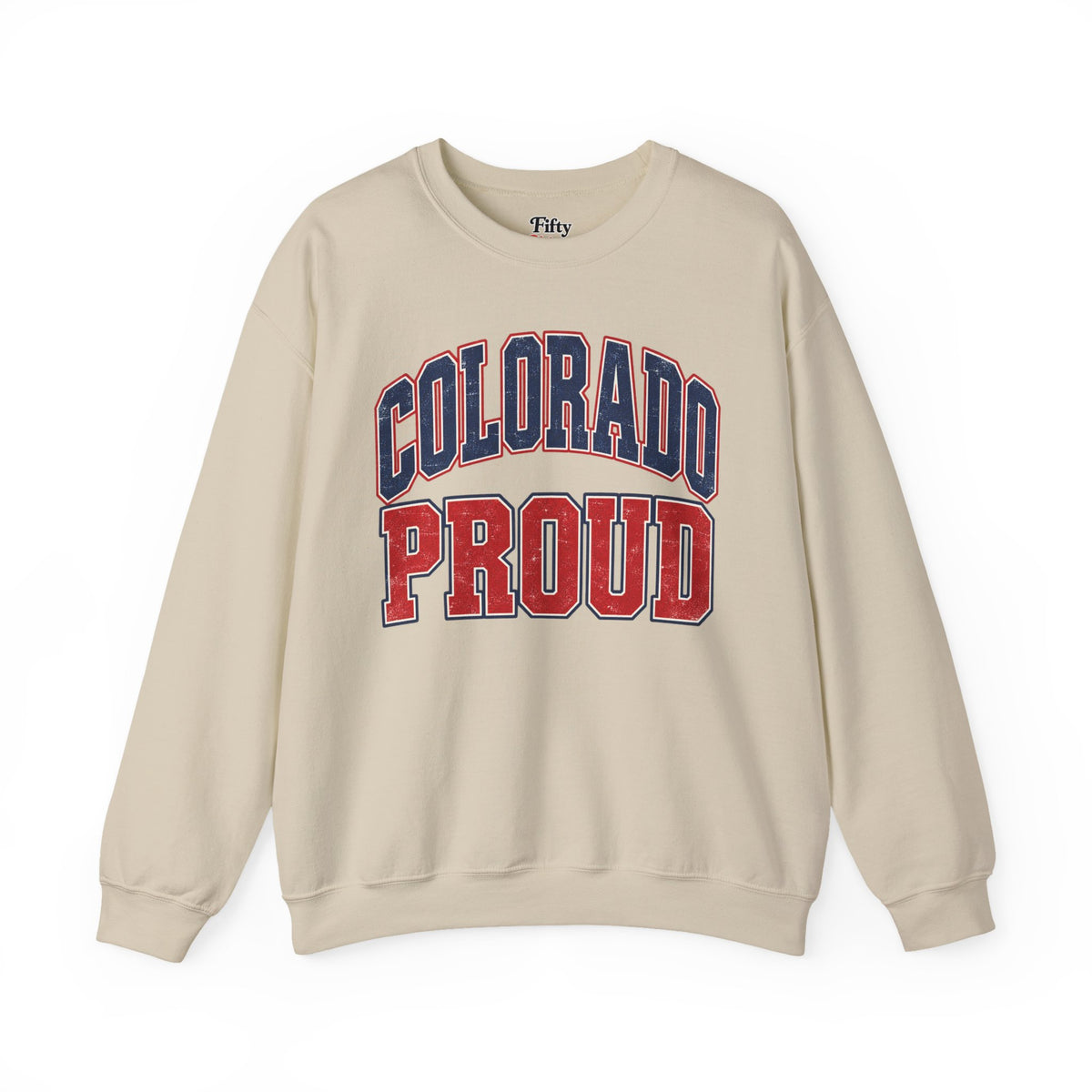 Colorado Proud Unisex Crewneck Sweatshirt State Name Graphic