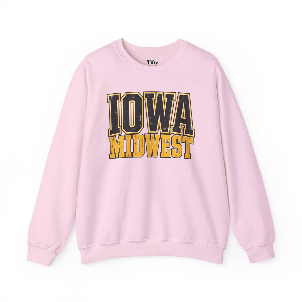 Iowa Midwest Unisex Crewneck Sweatshirt State Name Graphic
