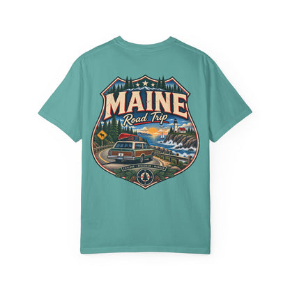 Maine Road Trip Unisex Comfort Color 1717 Streetwear Graphic Tee