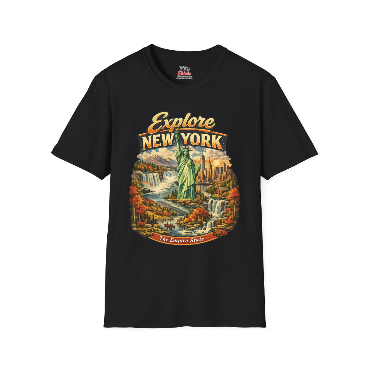Explore New York Unisex Softstyle T Shirt State Pride Graphic Tee Collections FS03
