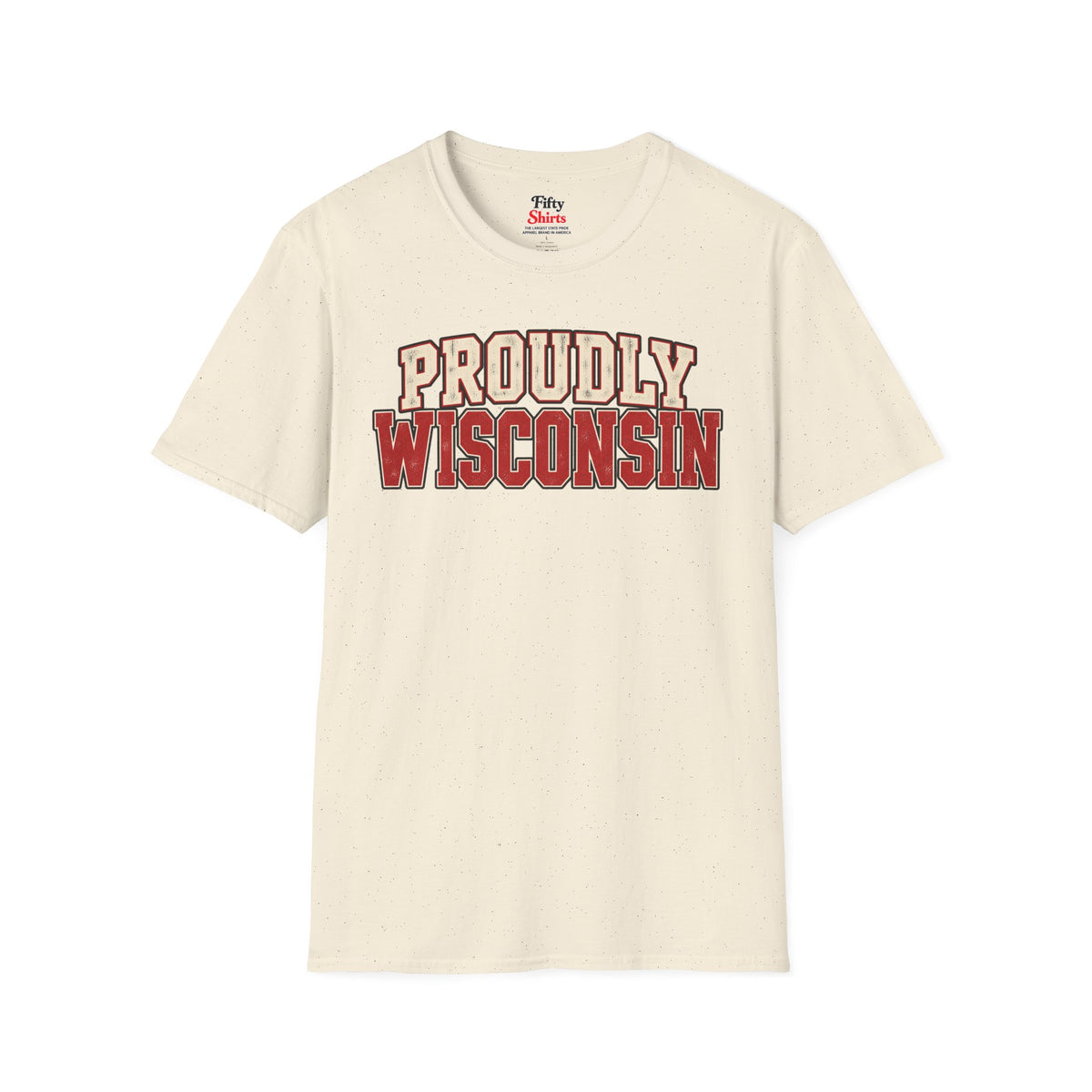 Proudly Wisconsin Unisex Softstyle T Shirt State Name Graphic Tee