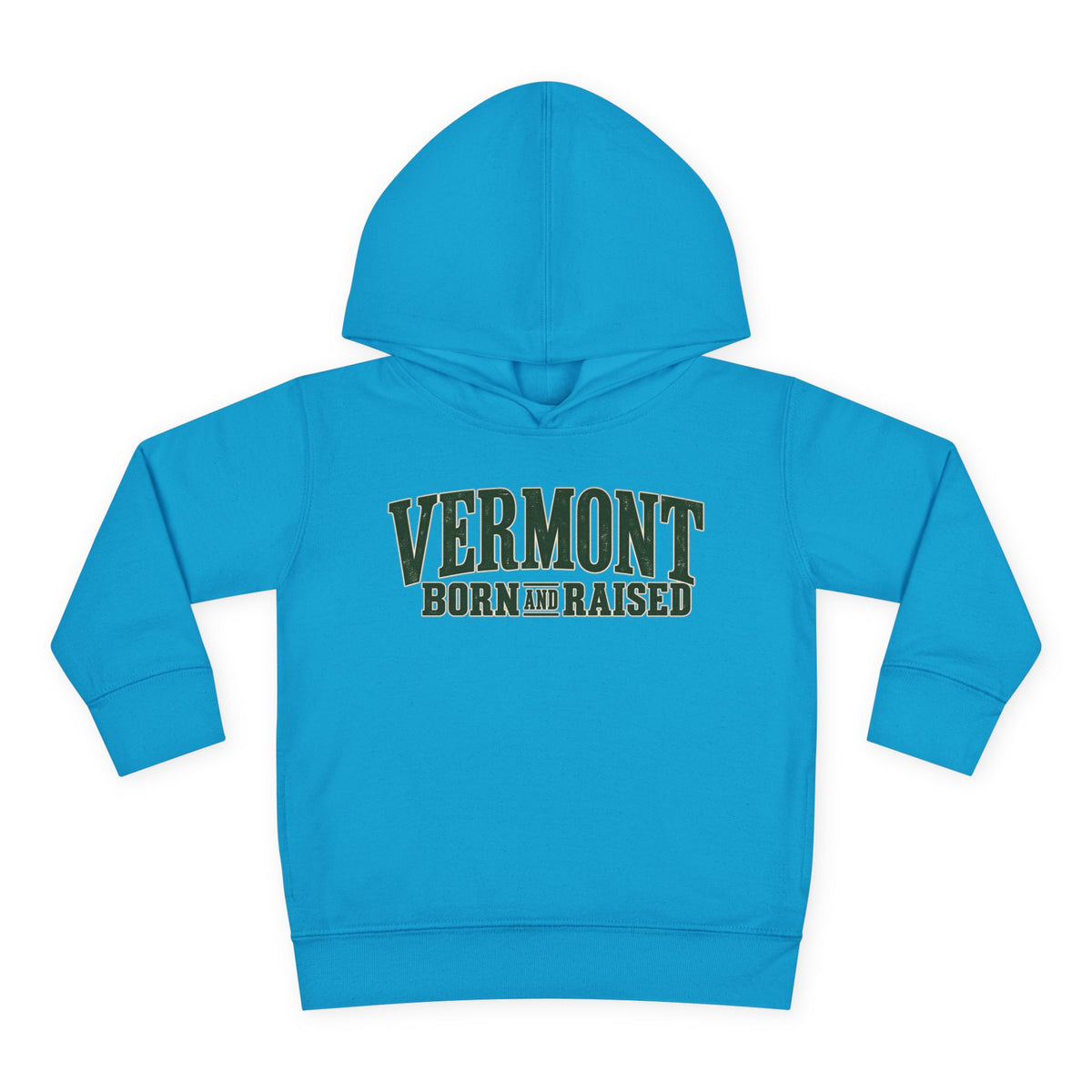 Vermont Born and Raised Premium Vermont Heritage Unisex Toddler Pullover Fleece Hoodie