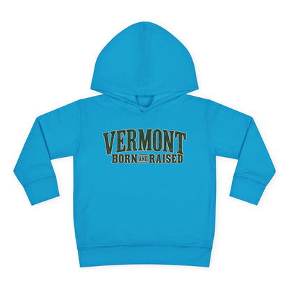 Vermont Born and Raised Premium Vermont Heritage Unisex Toddler Pullover Fleece Hoodie