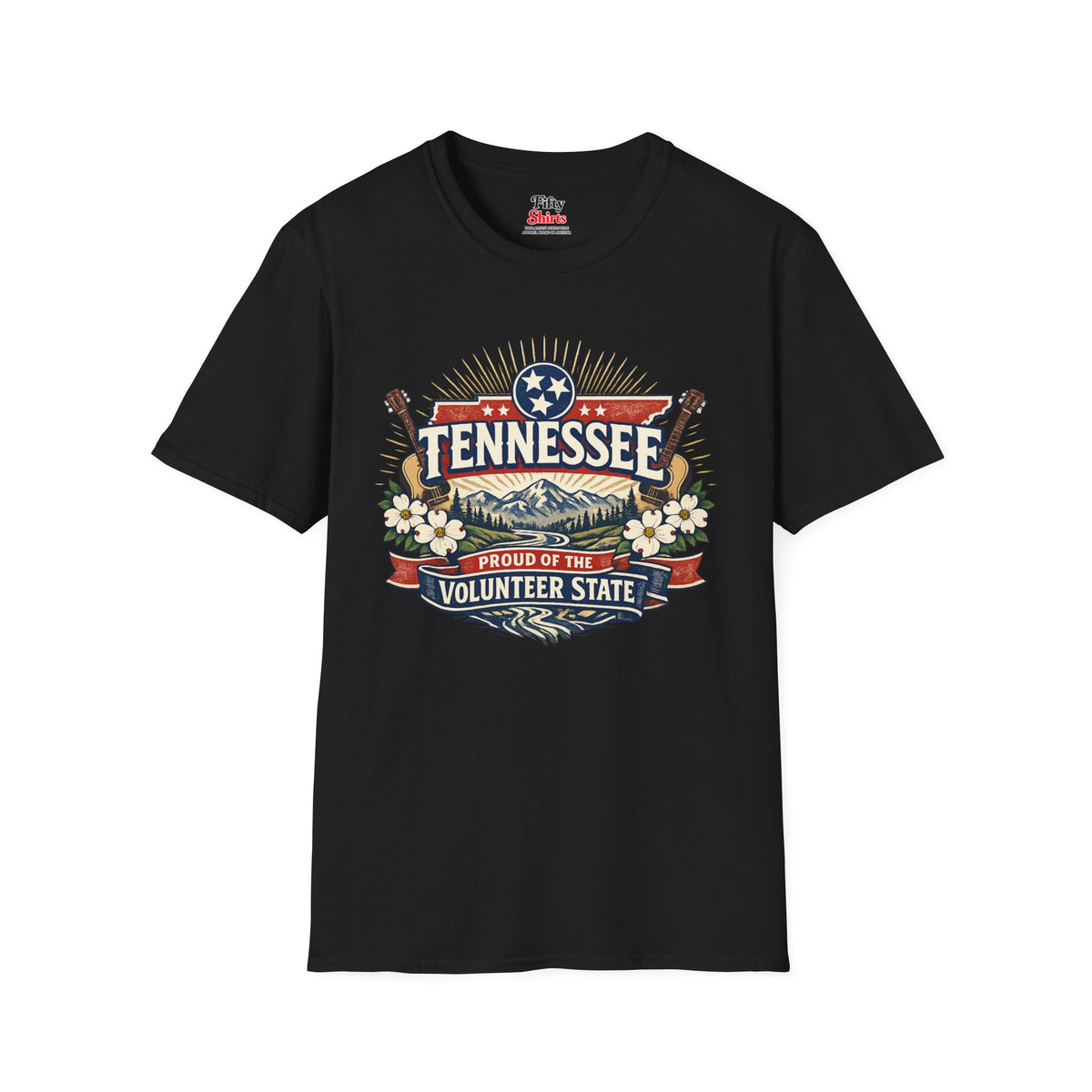 Tennessee State Pride Unisex Softstyle T Shirt State Pride Graphic Tee Collections FS03