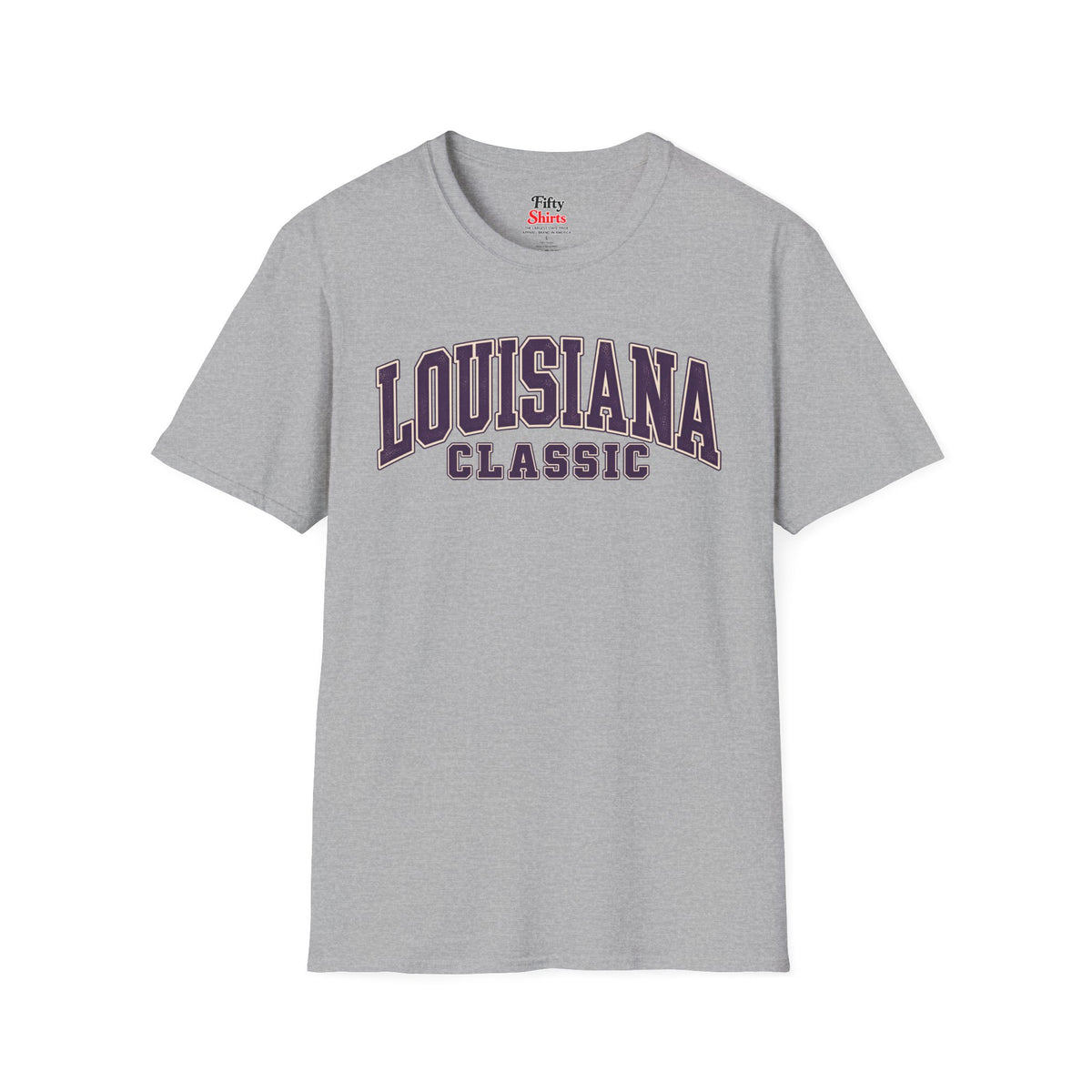 Louisiana Classic Unisex Softstyle T Shirt State Name Graphic Tee
