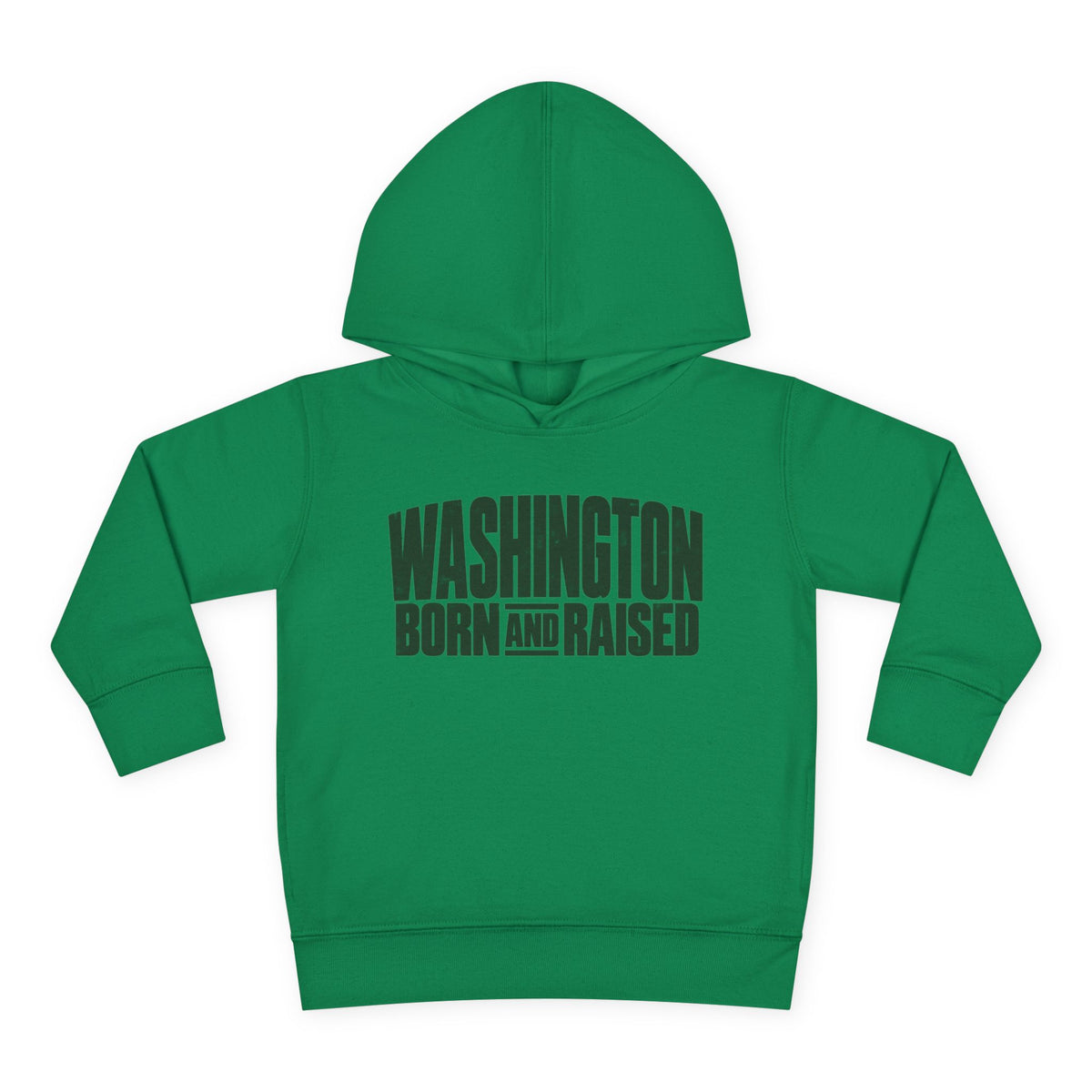 Washington Born and Raised Bold Streetwear Unisex Toddler Pullover Fleece Hoodie